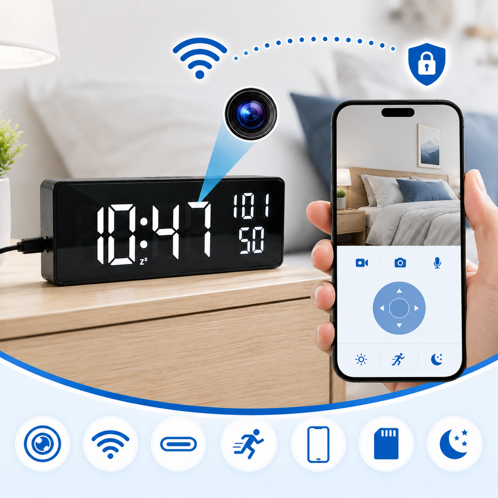 WiFi Mini Clock Camera